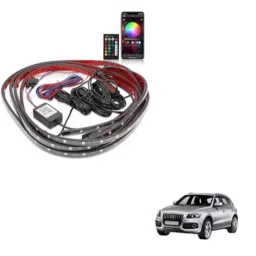 Kozdiko 12V Car Underbody Multicolor LED Strip Light Set with Wireless Remote for Audi Q5-picture-38
