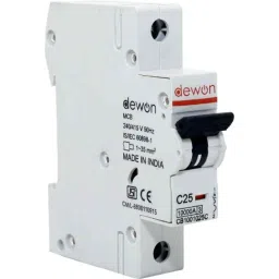 Dewon Electric 25A 10kA Single Pole MCB, CB2001025C image 2