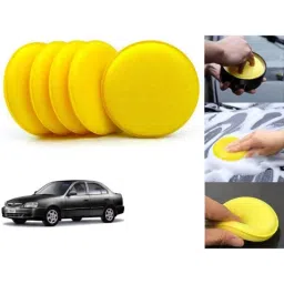 Auto Pearl Polyurethane Beige Washing &a; Waxing Polish Foam Sponge for Accent (Pack of 5)-picture-33