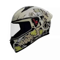 Studds N5 Expanded Polystyrene Off-White Full Face Full Face Helmet, Size: Large-picture-26