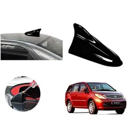 Auto Pearl ABS Black Universal Replacement Shark Fin Car Roof Antenna For Tata Aria-picture-22