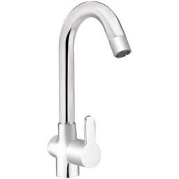 IRIS EVA Brass Chrome Finish Swan Neck Pillar Tap-picture-45