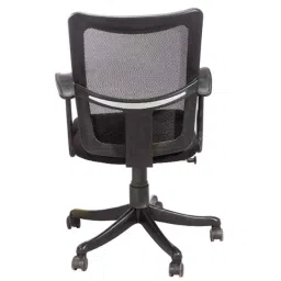 Da URBAN Boom 04 Black Mid-Back Revolving Mesh Ergonomic Chair for Home &a; Office image 3