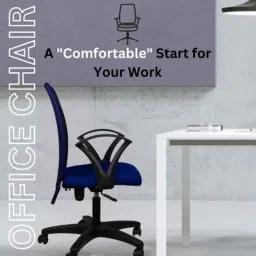 Heikin Sigma Dark Blue Medium Back Breathable Mesh DIY Ergonomic Office Chair for Work from Home, HE-00052 image 2