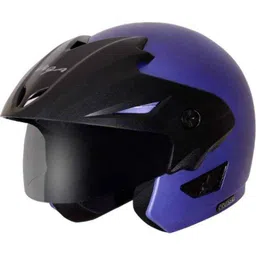 Vega Cruiser WP Dull Blue Half Face Motorbike Helmet, Size (Medium, 580 mm) image 2