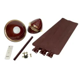 Maya Deco Dc Eco 30W Brown Solar Panel BLDC Ceiling Fan with Remote, Sweep: 1200mm (Pack of 3) image 2