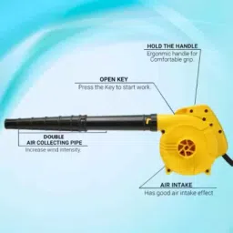 ADN Power 12000rpm Plastic Yellow Rifle Range Forward Curved Corded Air Blower, ELCHB1 image 5