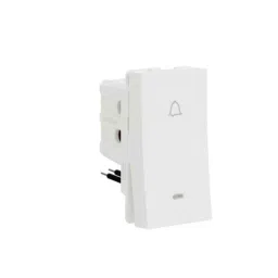 Schneider Electric Miluz Lara 6A 1 Module White Bell Push with Indicator image 2