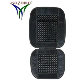 Kozdiko Car Wooden Bead Seat Cover Cushion with Grey Velvet Border for Hyundai Grand I10-picture-23