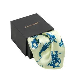 CHOKORE Polo Printed Pure Silk Pocket Square image 4