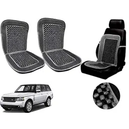 Auto Pearl PU, Velvet &a; Wooden Beads Grey Rectangular Seat Cushion for Land Rover Range Rover Sport (Pack of 2 )-picture-22