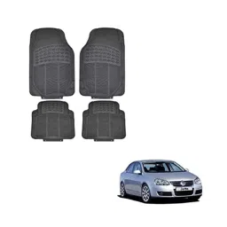 Kozdiko 4 Pcs Rubber Black Car Simple Floor Mat Set for Volkswagen Old Jetta-picture-14
