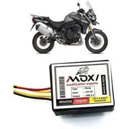 Auto Pearl 12V Black Front &a; Rear Flasher Indicator Light for Tiger 800-picture-25