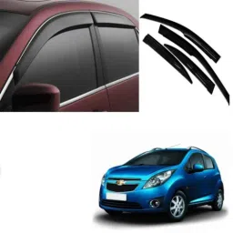 Enexoya 4 Pcs ABS Black Unbreakable Car Door Visor Set for Maruti Suzuki Gypsy, 100080 image 2