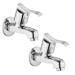 Oleanna Angel Brass Silver Chrome Finish Bib Cock (Pack of 2)-picture-21