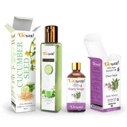 GoWoo 2 Pcs 10ml Natural Undiluted Clary Sage Aroma Oil &a; 100ml Cucumber Seed Carrier Oil Set, GWOC415-P15+P173-picture-41