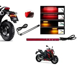 Kozdiko 48 SMD Bike Red Flexible LED Strip Tail Brake Light with Yellow Turn Indicator Light for Suzuki GSX S1000-picture-41