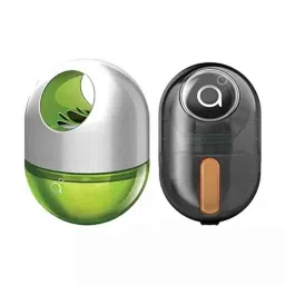 Godrej Aer Green Musk, Fresh Lush Green Green 45 G, Black 10 G Car Freshener (Pack of 2)-picture-35