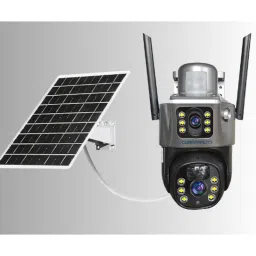 Cybernautt X4K 4MP Full HD PTZ 4G Sim Camera with Two Way Audio, Motion Track, Alarm, Night Vision, Built in Siren &a; SD Support upto 128GB image 2