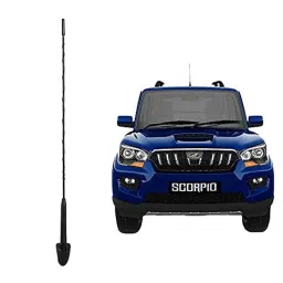 Auto Pearl Black Mount Rubber Mast Flexible Car Roof Antenna with Anti-Theft Design For Mahindra SCORPIONEW ANT066SCR-picture-18