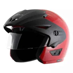 Vega Cruiser DX W/P ABS Red Open Face Helmet, Size: Large-picture-34