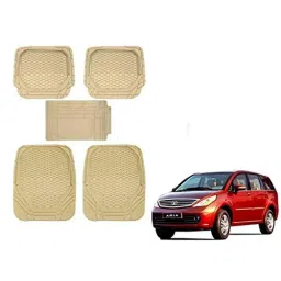 Kozdiko 5 Pcs 8855TW Beige Car Foot Mat Set for Tata Aria, koz_33070-picture-35