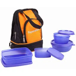 Signoraware Deep Violet 1070 ml Officers Lunch Box with Bag, 538-picture-17
