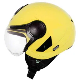 Vega Verve Motorsports Yellow Open Face Helmet, Size: S image 3