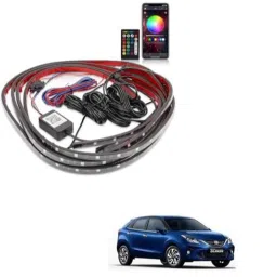 Kozdiko 12V Car Underbody Multicolor LED Strip Light Set with Wireless Remote for Toyota Glanza-picture-21