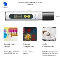Ampereus 0-990ppm Digital TDS Meter with pH Roll for Home image 5