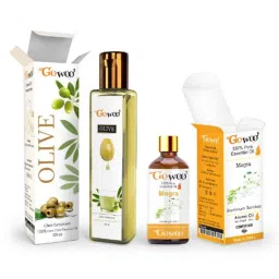 GoWoo 2 Pcs 10ml Natural Mogra Aroma Oil &a; 100ml Olive Carrier Oil Set, GWOC934-P34+P179-picture-10