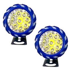AllExtreme Ex9Led 9 Led Fog Light Red &a; Blue Beads And Multicolor Strobe Flash Waterproof White Spot Lamp For Motorcycle Bike Car (10W), (Pack of 2)-picture-44