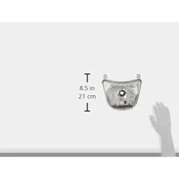 Uno Minda Hard Coated Lens Headlight without Bulb for Yamaha Gladiator, RY-076-HLA image 4