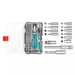 Total Chrome Plated Blue Screwdriver Set (Pack of 55)-picture-16