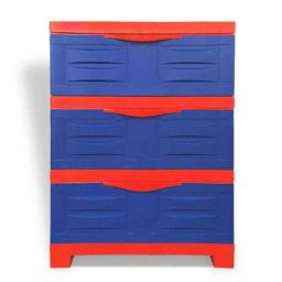 Supreme Fusion-DR-3 Plastic Coke Red &a; Blue Multipurpose Chester with 3 Sliding Drawers, FusionDR3-RB-picture-40