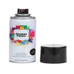 Cosmos 200ml Gloss Black Spray Paint, COS-39 (Pack of 6) image 3