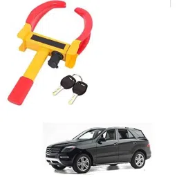 Kozdiko Steel Yellow &a; Red Anti-Theft Heavy Duty Car Wheel Tyre Lock Clamp for Mercedes Benz M-Class-picture-43