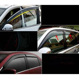 Prius Injection Moulded Door Visors Set for Maruti Suzuki Brezza image 3
