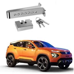 Kozdiko Stainless Steel 8 Holes Clutch &a; Brake Pedal Anti Theft Car Lock with 3 Keys for Tata H5X-picture-29