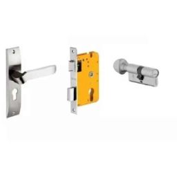 Dorset HL Series Hale 60mm Stainless Steel Door Handle Lock Set with Coin &a; Knob (Pack of 3)-picture-46
