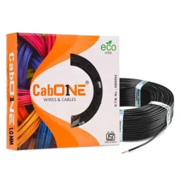 CabONE 1 Sqmm Black FR PVC Multi Strand Electrical Wire, CabONE008, Length: 90m-picture-34