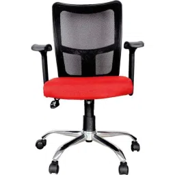 Chair Garage PU Leatherette Red &a; Black Adjustable Height Office Chair with Back Support, CG128-picture-30