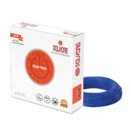 Polycab 6 Sqmm 90m Blue Single Core HR FRLSH Multistrand PVC Insulated Unsheathed Industrial Cable-picture-43