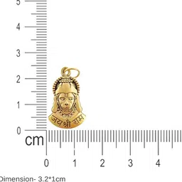 anvika Original 5 Mukhi Rudraksha Mala With Hanuman Pendant Ideal For Men And Women Brass Pendant Set image 4