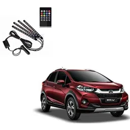 Kozdiko 48 LED 12V RGB Music Controlled Car Interior Atmosphere Light Kit without Sound Active Function &a; Wireless Remote Control for Honda WRV-picture-37