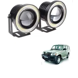 Kozdiko 2 Pcs 15W 3.5 inch High Power White LED Projector COB Fog Light Set with White Angel Eye Ring for Mahindra Old Scorpio, koz_89330-picture-25