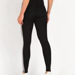 kgn hub Color Block Women Black Tights image 2