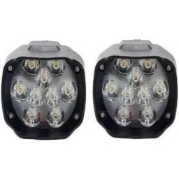 RA Accessories 2Pc 9 LED 15W Universal Bike Car Fog Bar Light &a; On/Off Switch Set image 2