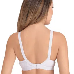Eve's Beauty Floral Self Design Full Coverage Cotton Minimizer Bra Side Shaper image 2