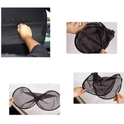 Kozdiko 4 Pcs Black Chipokoo Car Window Sunshade Curtain Set for Audi A6, koz_79191 image 3